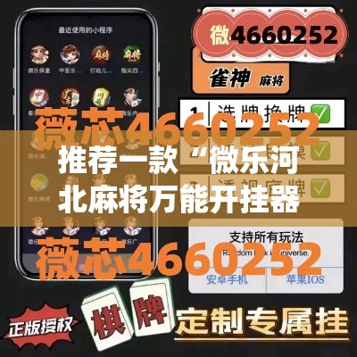 推荐一款“微乐河北麻将万能开挂器”(透视挂)辅助透视教程