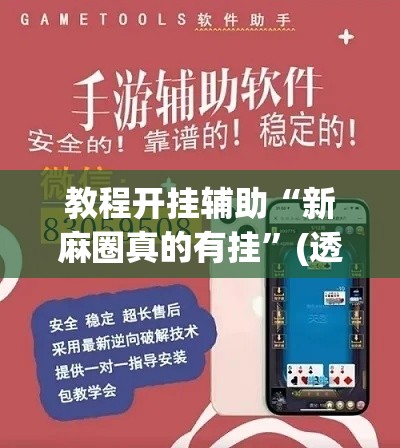 教程开挂辅助“新麻圈真的有挂”(透视挂)辅助透视教程