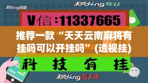 推荐一款“天天云南麻将有挂吗可以开挂吗	”(透视挂)辅助透视教程