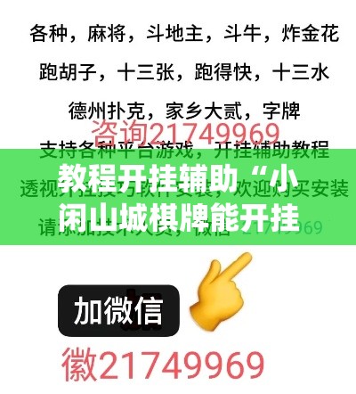 教程开挂辅助“小闲山城棋牌能开挂吗”(透视挂)辅助透视教程