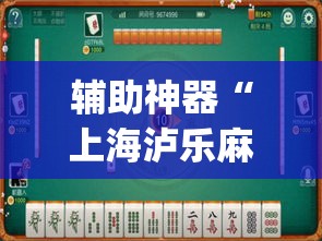 辅助神器“上海泸乐麻将透视辅助挂”(透视挂)辅助透视教程