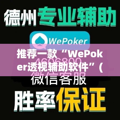 推荐一款“WePoker透视辅助软件”(透视挂)辅助透视教程