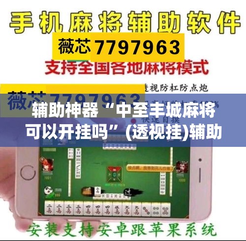 辅助神器“中至丰城麻将可以开挂吗”(透视挂)辅助透视教程