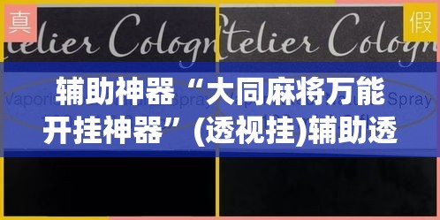 辅助神器“大同麻将万能开挂神器	”(透视挂)辅助透视教程