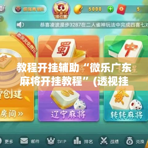 教程开挂辅助“微乐广东麻将开挂教程	”(透视挂)辅助透视教程