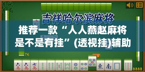 推荐一款“人人燕赵麻将是不是有挂”(透视挂)辅助透视教程