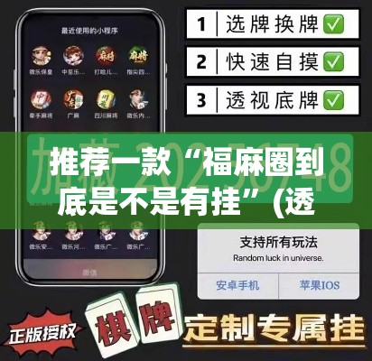 推荐一款“福麻圈到底是不是有挂”(透视挂)辅助透视教程