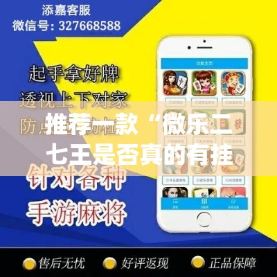 推荐一款“微乐二七王是否真的有挂”(透视挂)辅助透视教程
