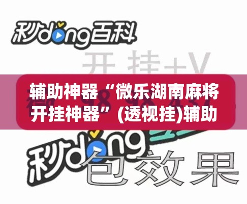 辅助神器“微乐湖南麻将开挂神器”(透视挂)辅助透视教程