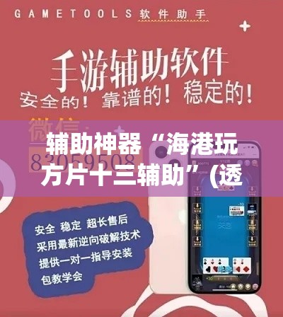 辅助神器“海港玩方片十三辅助”(透视挂)辅助透视教程