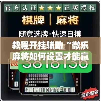 教程开挂辅助“微乐麻将如何设置才能赢”(透视挂)辅助透视教程
