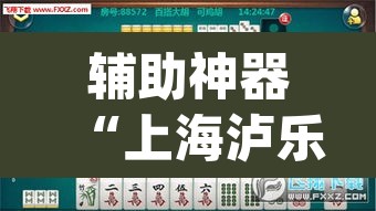 辅助神器“上海泸乐麻将透视辅助挂	”(透视挂)辅助透视教程