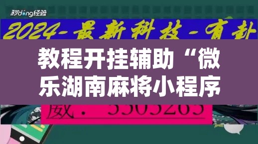 教程开挂辅助“微乐湖南麻将小程序必赢神器免费”(透视挂)辅助透视教程