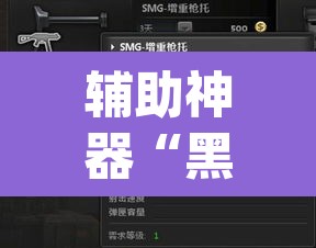 辅助神器“黑鹰众玩辅助挂	”(透视挂)辅助透视教程