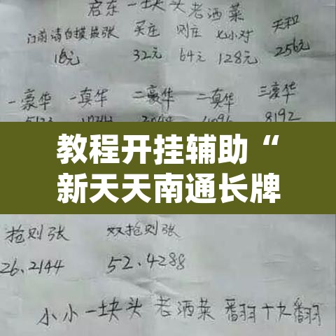 教程开挂辅助“新天天南通长牌真的有挂吗”(透视挂)辅助透视教程