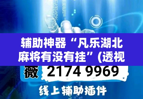 辅助神器“凡乐湖北麻将有没有挂	”(透视挂)辅助透视教程