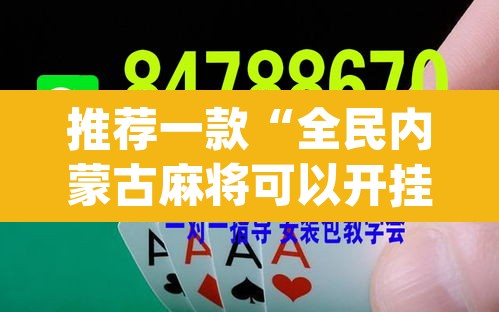 推荐一款“全民内蒙古麻将可以开挂吗”(透视挂)辅助透视教程