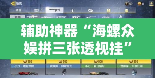 辅助神器“海螺众娱拼三张透视挂”(透视挂)辅助透视教程