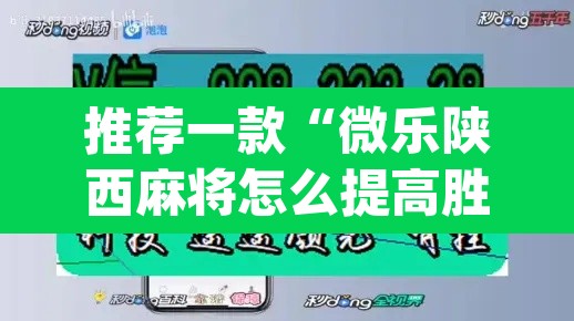 推荐一款“微乐陕西麻将怎么提高胜率”(透视挂)辅助透视教程