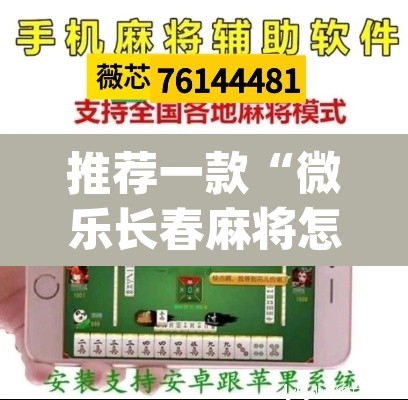 推荐一款“微乐长春麻将怎么开挂”(透视挂)辅助透视教程
