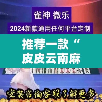 推荐一款“皮皮云南麻将可以开挂吗”(透视挂)辅助透视教程