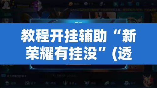 教程开挂辅助“新荣耀有挂没”(透视挂)辅助透视教程