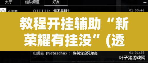 教程开挂辅助“新荣耀有挂没”(透视挂)辅助透视教程