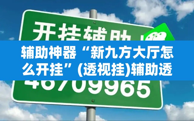 辅助神器“新九方大厅怎么开挂”(透视挂)辅助透视教程