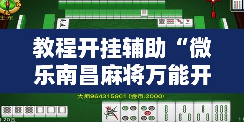 教程开挂辅助“微乐南昌麻将万能开挂器”(透视挂)辅助透视教程