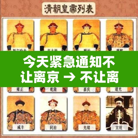 今天紧急通知不让离京 → 不让离京怎么办