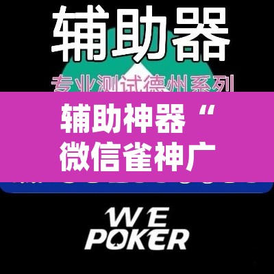辅助神器“微信雀神广东麻将开挂神器”(透视挂)辅助透视教程