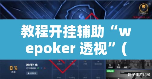 教程开挂辅助“wepoker 透视	”(透视挂)辅助透视教程