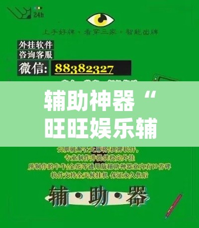 辅助神器“旺旺娱乐辅助器”(透视挂)辅助透视教程