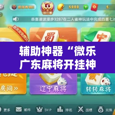 辅助神器“微乐广东麻将开挂神器下载”(透视挂)辅助透视教程