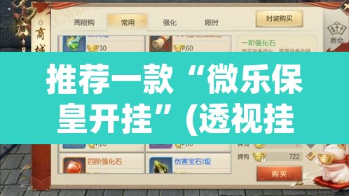 推荐一款“微乐保皇开挂”(透视挂)辅助透视教程