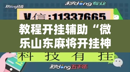 教程开挂辅助“微乐山东麻将开挂神器”(透视挂)辅助透视教程