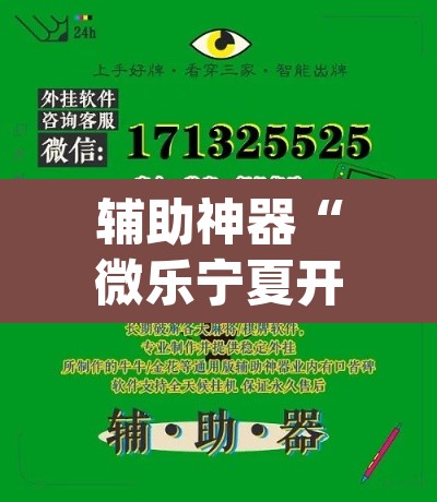 辅助神器“微乐宁夏开挂下载安装”(透视挂)辅助透视教程