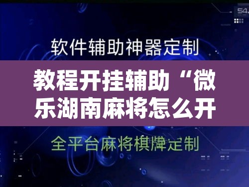教程开挂辅助“微乐湖南麻将怎么开免费的挂”(透视挂)辅助透视教程