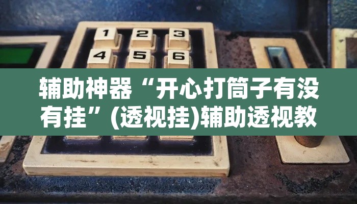 辅助神器“开心打筒子有没有挂”(透视挂)辅助透视教程