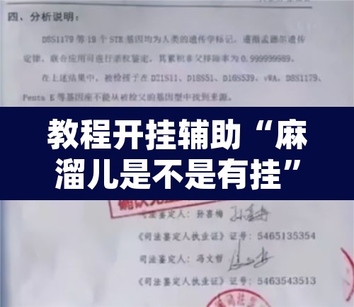 教程开挂辅助“麻溜儿是不是有挂”(透视挂)辅助透视教程