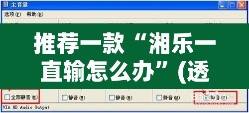 推荐一款“湘乐一直输怎么办”(透视挂)辅助透视教程