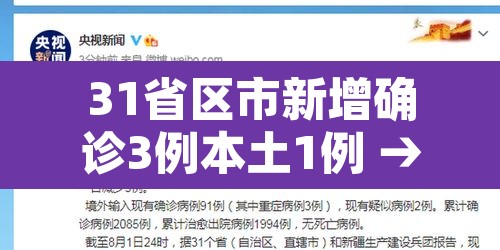 31省区市新增确诊3例本土1例 → 31省区市新增确诊111例 本土83例 31省区市新增确诊3例本土1例 → 31省区市新增确诊111例 本土83例
