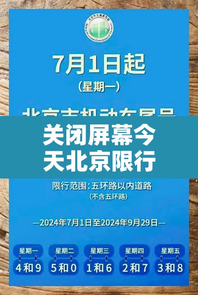 关闭屏幕今天北京限行:看今天的北京限行 关闭屏幕今天北京限行:看今天的北京限行