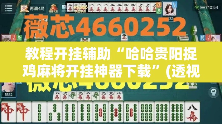 教程开挂辅助“哈哈贵阳捉鸡麻将开挂神器下载”(透视挂)辅助透视教程