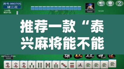 推荐一款“泰兴麻将能不能开挂	”(透视挂)辅助透视教程