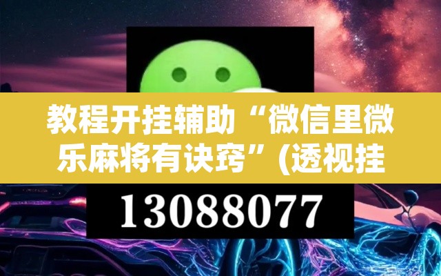 教程开挂辅助“微信里微乐麻将有诀窍	”(透视挂)辅助透视教程