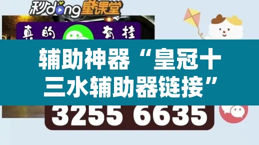辅助神器“皇冠十三水辅助器链接”(透视挂)辅助透视教程