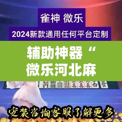 辅助神器“微乐河北麻将万能挂免费下载”(透视挂)辅助透视教程
