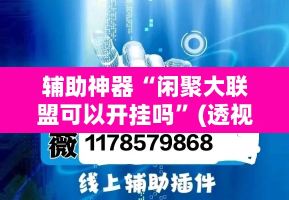 辅助神器“闲聚大联盟可以开挂吗	”(透视挂)辅助透视教程