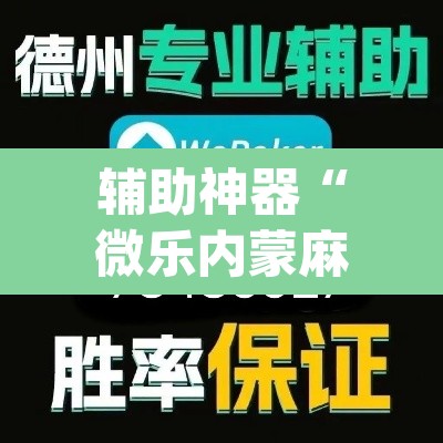 辅助神器“微乐内蒙麻将开挂神器”(透视挂)辅助透视教程